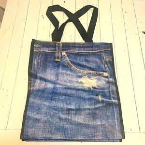 NWOT Jeans shopping bag 16x14